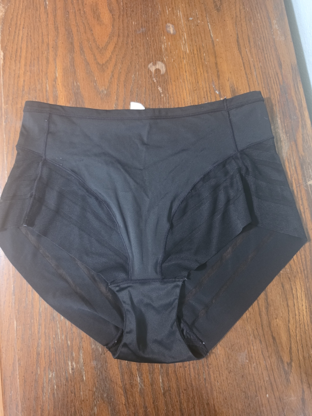 SHEIN Black High-Waist Mesh Panel Women's Shorts